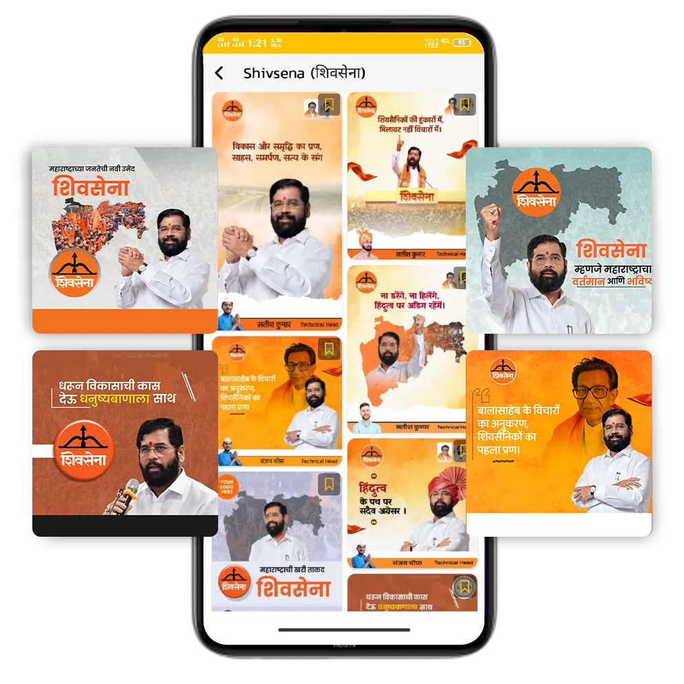 Shivsena Party branding poster
