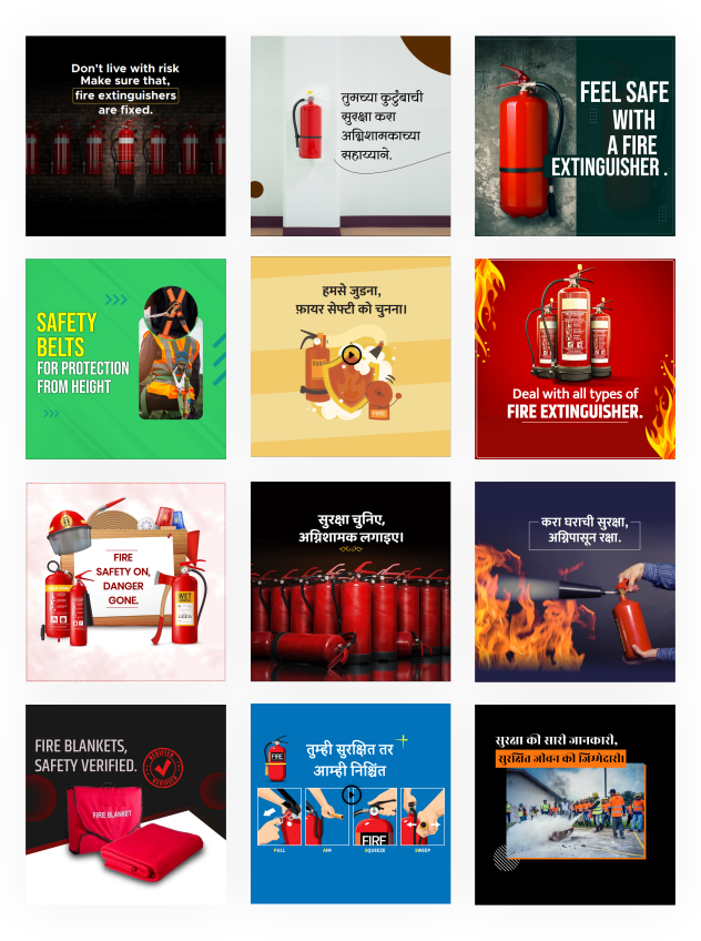 fire & safety business branding poster