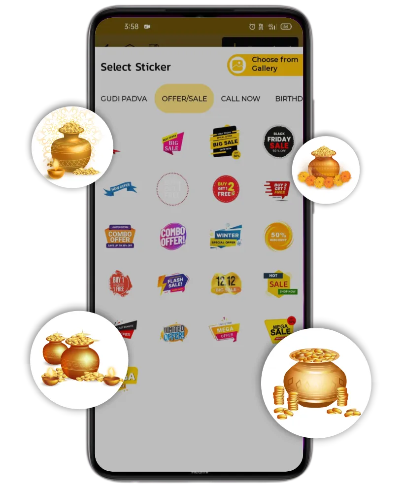 akshay tritiya gif sticker poster