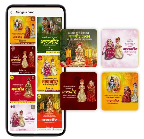 Gangaur festival posters