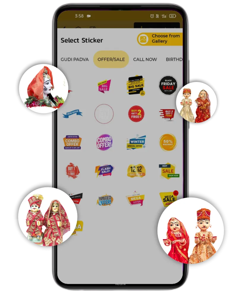 Gangaur whatsapp sticker poster