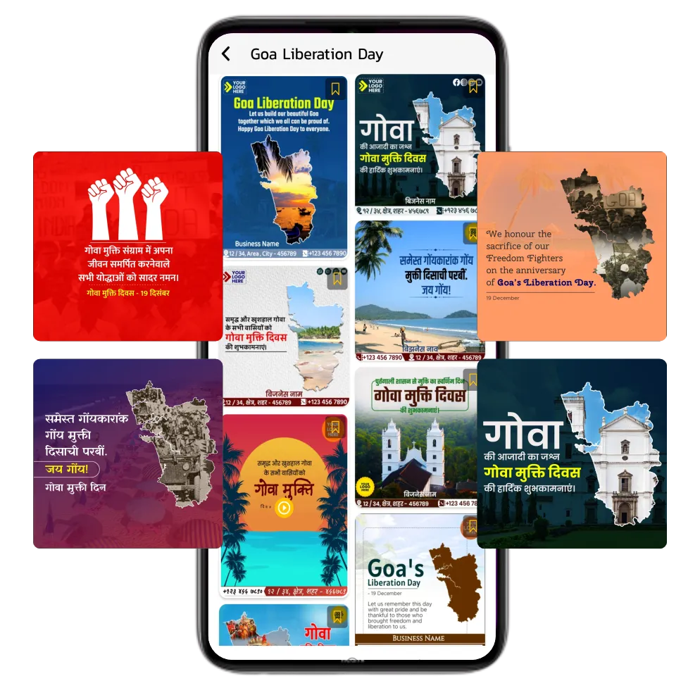 Goa Formation Day business branding poster