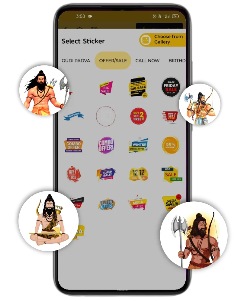Parshuram Jayanti gif sticker poster