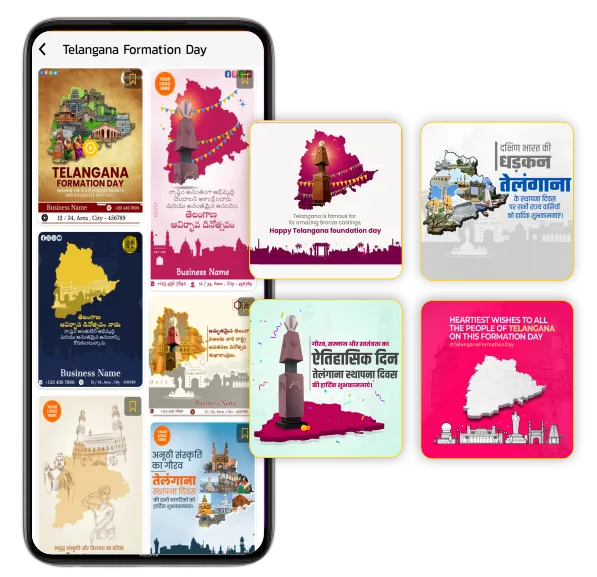 telangana formation day posters festival posters