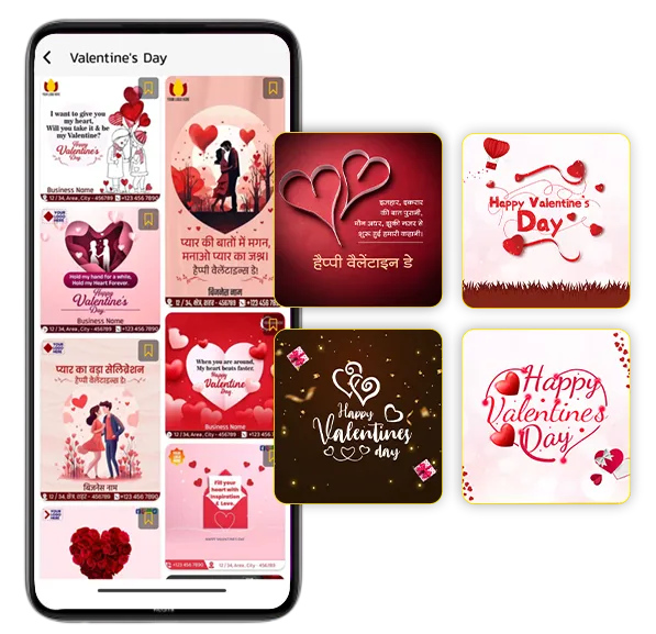 Valentine's Day festival poster
