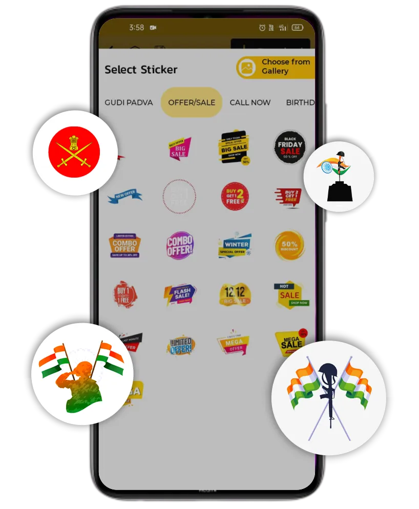 Black Day Pulwama Attack gif sticker poster