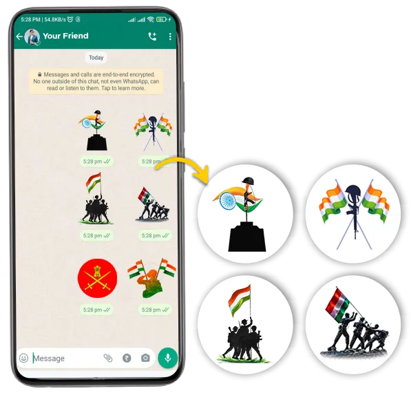 Black Day Pulwama Attack whatsapp sticker poster