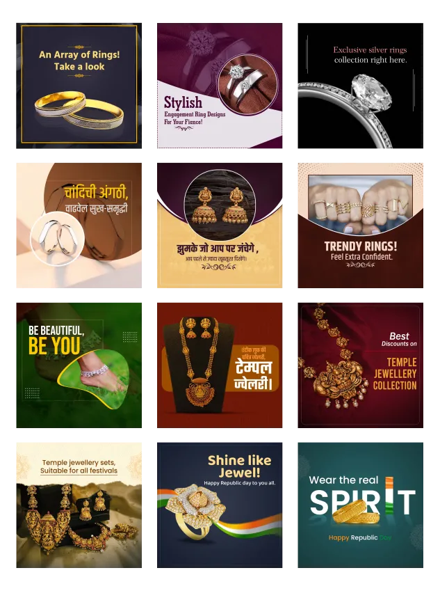gems & jewellery business branding poster