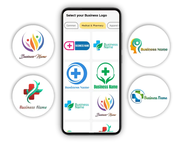 medical & pharmacy industry logo poster