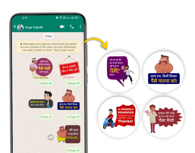 bicycle shop whatsapp sticker poster