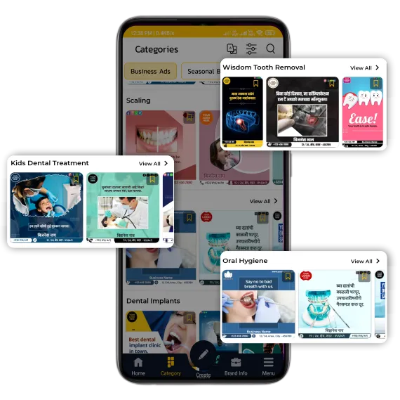 dentistry and oral health content poster
