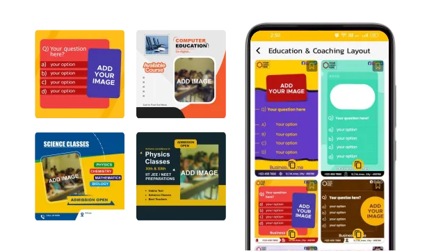 education & coaching product poster