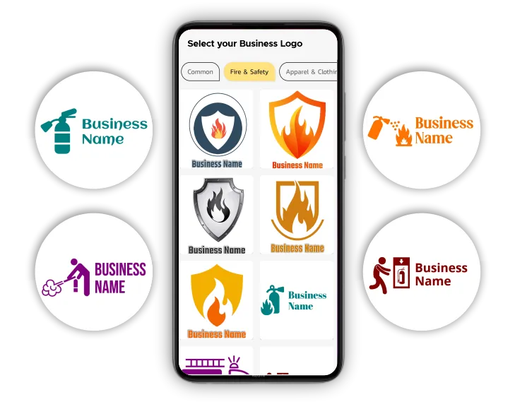 logo for fire & safety poster