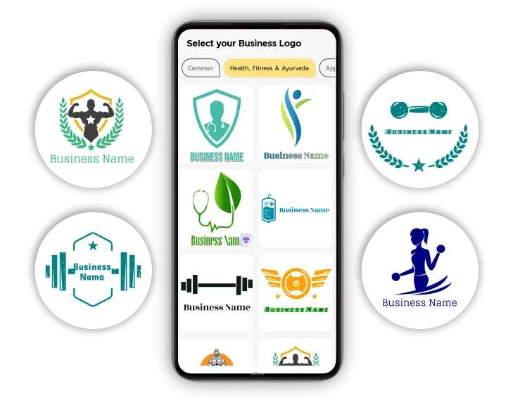 logo for health & fitness poster