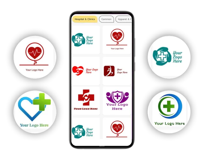 logo for hospital & clinics poster