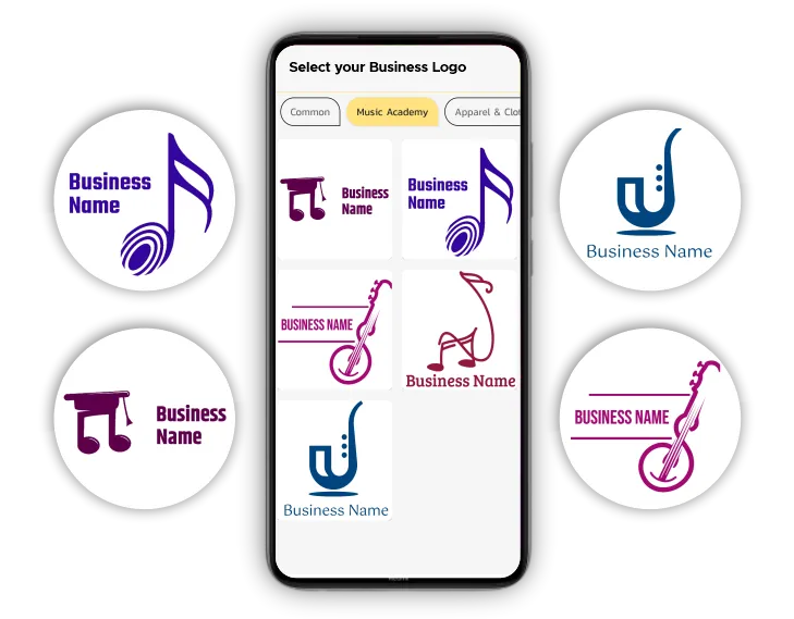 logo for music academy poster