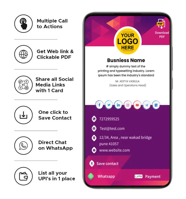 placements and consultancy business card poster