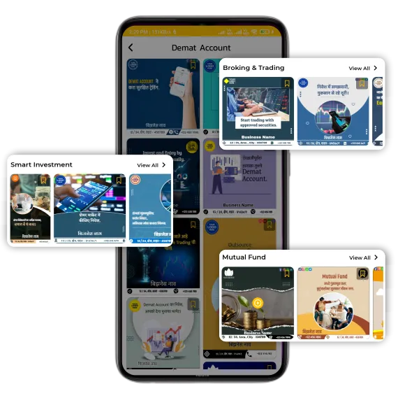 share market content poster