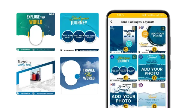 tours and travels product poster